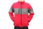 Preview: Fleecejacke Windbreaker Fleece Jacke abnehmbare Ärmel Hochwertig Rot-Grau Neu